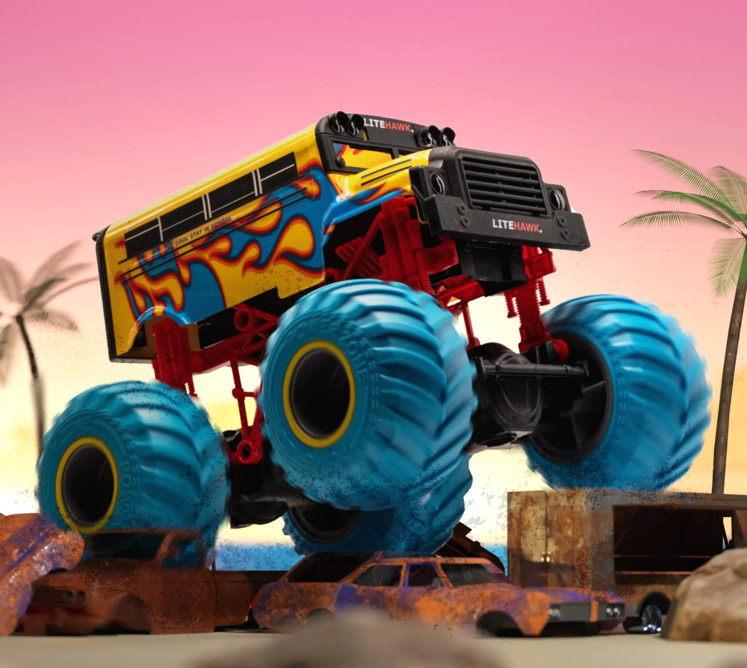レインボー☆スモーキーシトリン☆ブルーエンジェルラダー六角柱ファントムA1072 Beach Bash Wheelers — Welcome to LITEHAWK